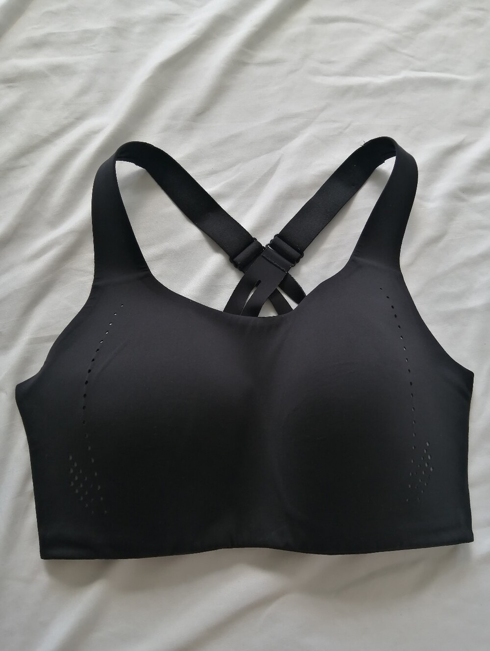 Lululemon AirSupport Bra High Support Black Sports Bra Black Running Size 36DD